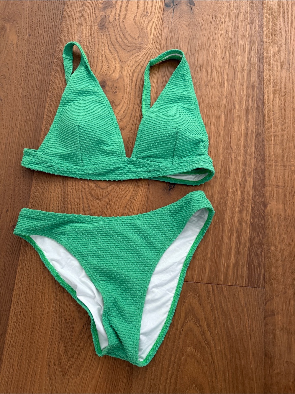 RVCA Floral and Peach Mix Bikini Set - Green, Peach, Black - Picture 4 of 10